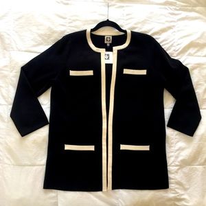 ANNE KLEIN Chanel-styled sweater. Business wear.